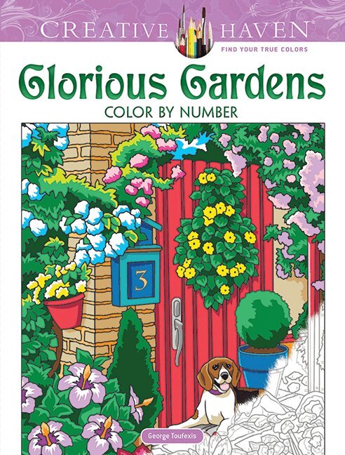 George Toufexis - Creative Haven Glorious Gardens Color by Number Coloring Book, Häftad. Tillgänglighet: Lägg i varukorg