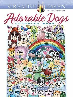 Creative Haven Adorable Dogs Coloring Book