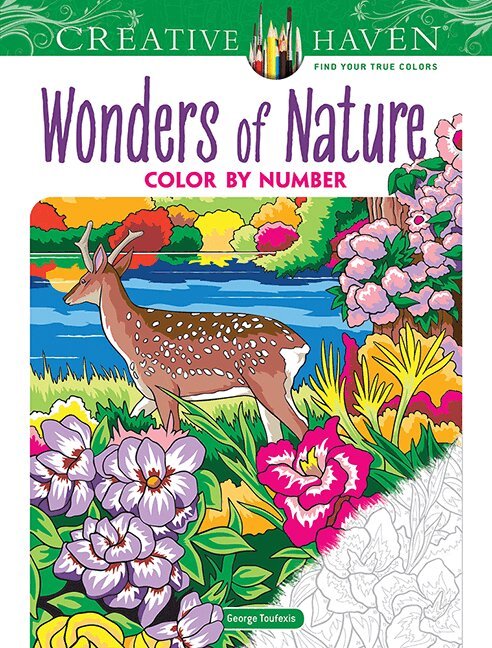 George Toufexis - Creative Haven Wonders of Nature Color by Number, Häftad. Tillgänglighet: Lägg i varukorg