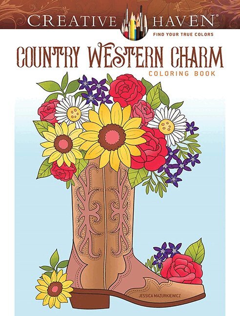 Jessica Mazurkiewicz - Creative Haven Country Western Charm Coloring Book, Häftad