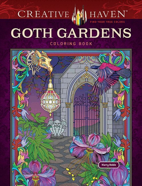 Marty Noble - Creative Haven Goth Gardens Coloring Book, Häftad
