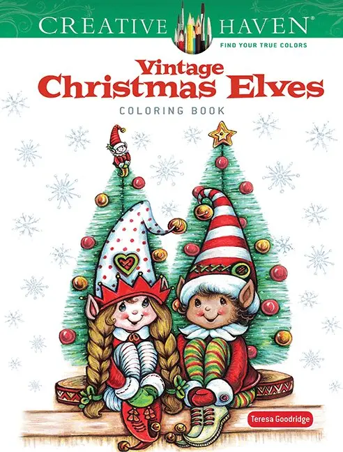 Teresa Goodridge - Creative Haven Vintage Christmas Elves Coloring Book, Häftad. Tillgänglighet: Lägg i varukorg