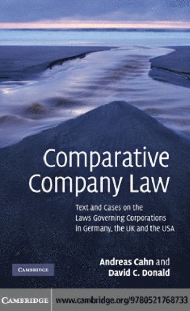 David C. Donald, Andreas Cahn - Comparative Company Law, E-bok