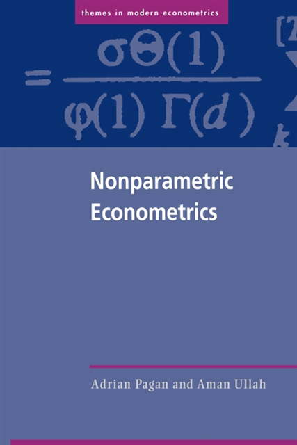 Aman Ullah, Adrian Pagan - Nonparametric Econometrics, E-bok