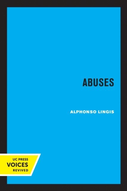 Alphonso Lingis - Abuses, E-bok
