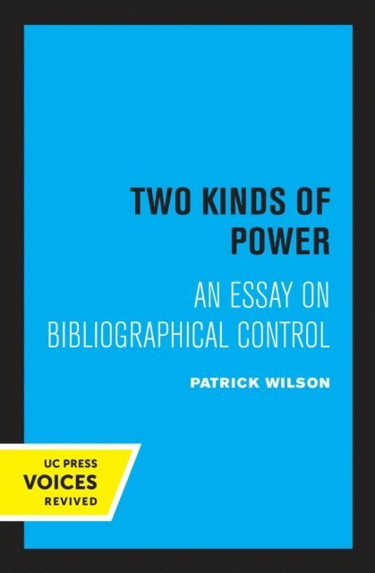 Patrick Wilson - Two Kinds of Power, E-bok