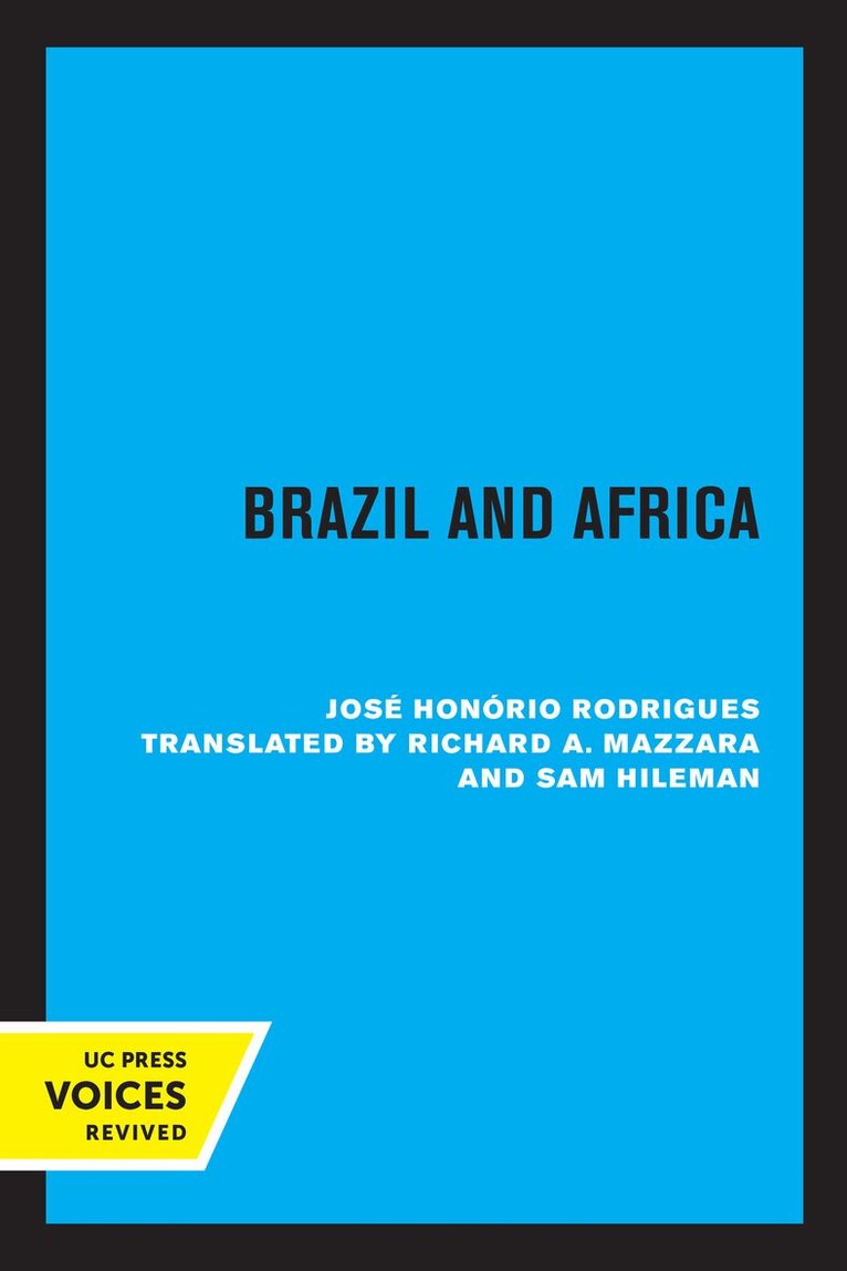 Jose Honorio Rodrigues - Brazil and Africa, Häftad