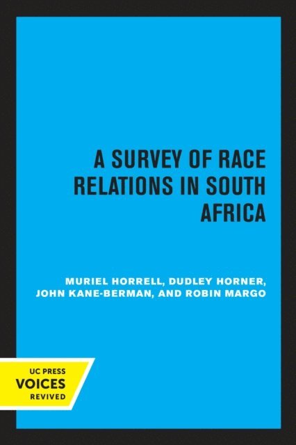 Robin Margo, John Kane-Berman, Dudley Horner, Muriel Horrell - Survey of Race Relations in South Africa 1972, E-bok. Tillgänglighet: Lägg i varukorg