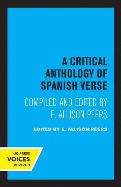 E. Allison Peers - Critical Anthology of Spanish Verse, E-bok