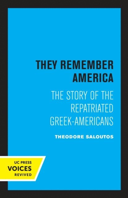 Theodore Saloutos - They Remember America, E-bok