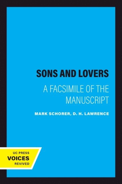 D. H. Lawrence, Mark Schorer - Sons and Lovers, E-bok