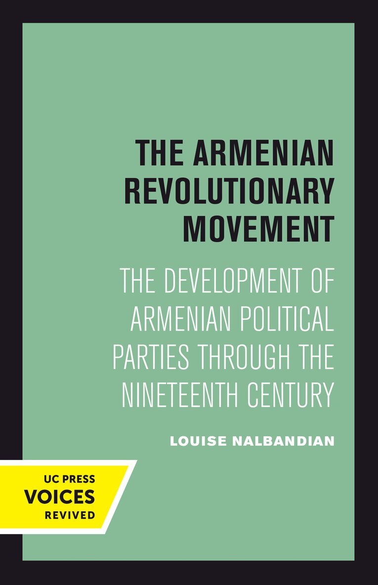 Louise Nalbandian - Armenian Revolutionary Movement, Inbunden. Tillgänglighet: Lägg i varukorg