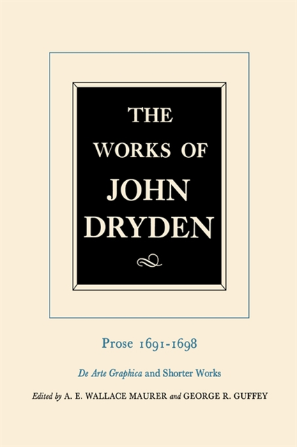 John Dryden, A.E. Wallace Maurer, Vinton A. Dearing, Prof. Alan Roper, George R. Guffey - Works of John Dryden, Volume XX, E-bok