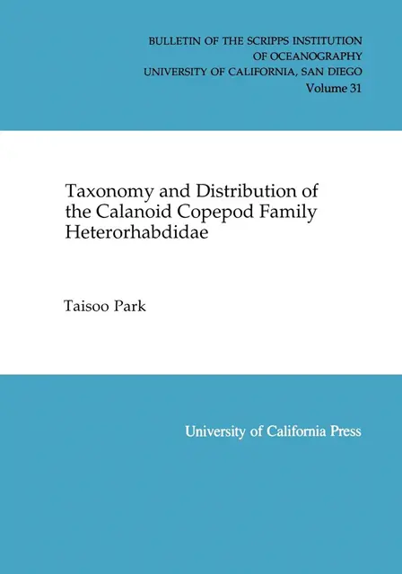 Taisoo Park - Taxonomy and Distribution of the Calanoid Copepod Family Heterorhabdidae, E-bok. Tillgänglighet: Lägg i varukorg