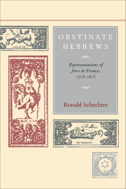 Ronald Schechter - Obstinate Hebrews, E-bok