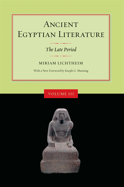 Miriam Lichtheim - Ancient Egyptian Literature, E-bok