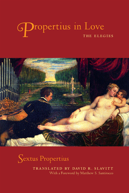Sextus Propertius - Propertius in Love, E-bok