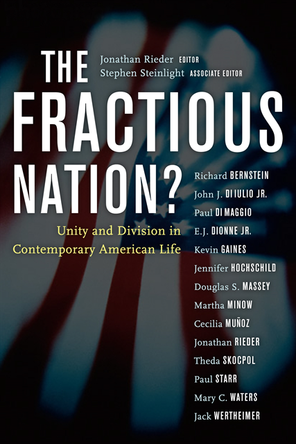 Stephen Steinlight, Jonathan Rieder - Fractious Nation?, E-bok