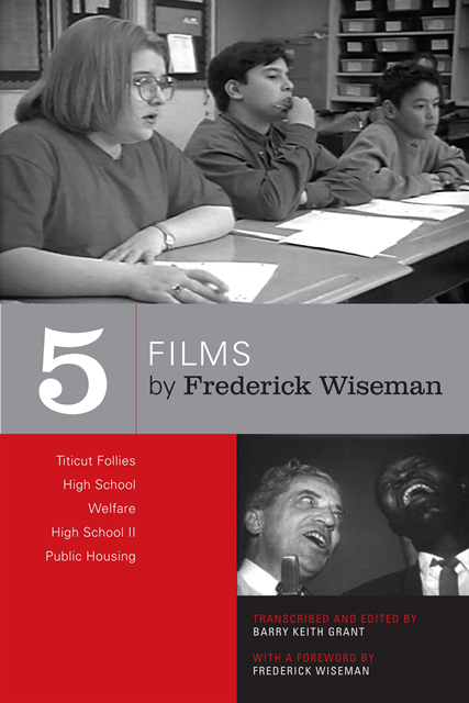 Frederick Wiseman, Barry Keith Grant - Five Films by Frederick Wiseman, E-bok