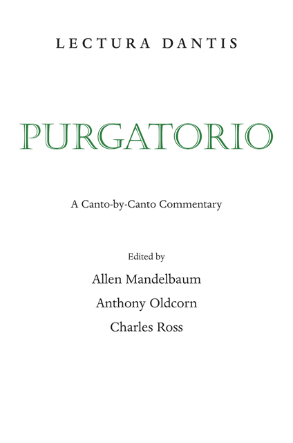 Charles Ross, Anthony Oldcorn, Allen Mandelbaum - Lectura Dantis, Purgatorio, E-bok