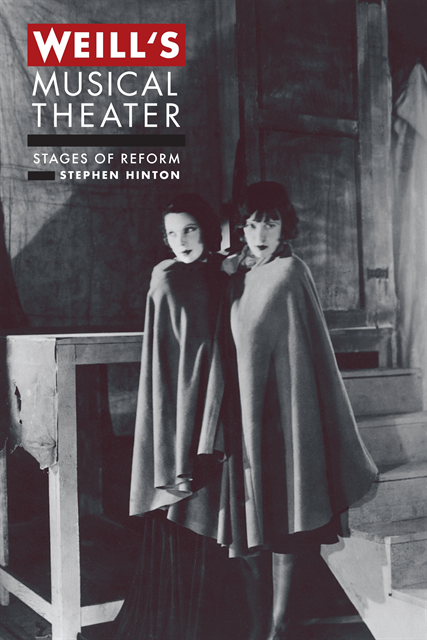Stephen Hinton - Weill's Musical Theater, E-bok