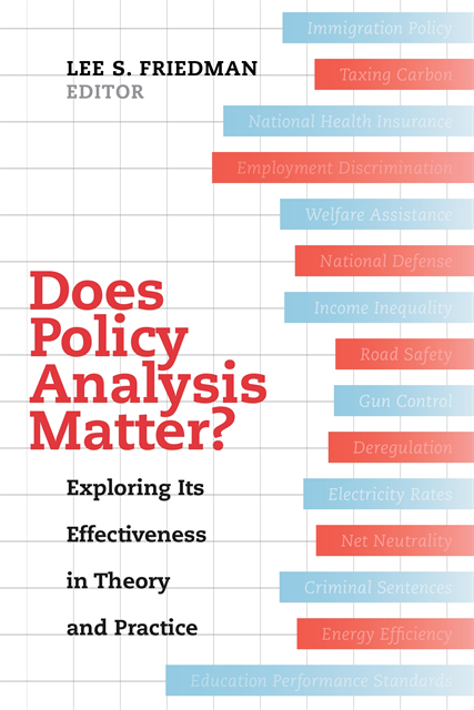 Lee S. Friedman - Does Policy Analysis Matter?, E-bok