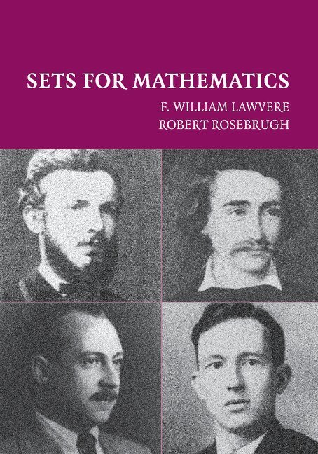 F. William Lawvere, Robert Rosebrugh - Sets for Mathematics, Häftad. Tillgänglighet: Lägg i varukorg
