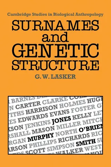 Surnames and Genetic Structure