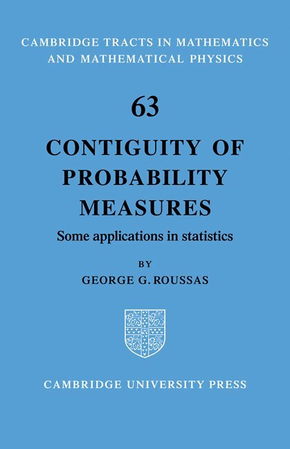 George G. Roussas - Contiguity of Probability Measures, Häftad