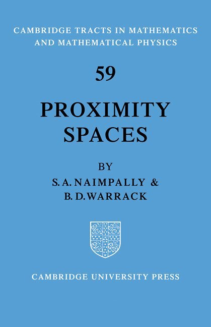 Proximity Spaces