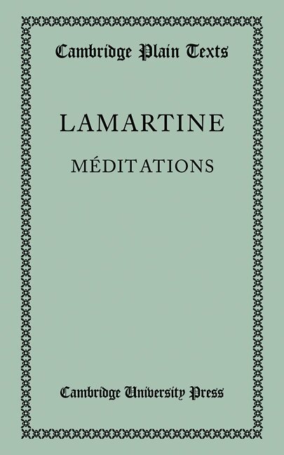 A. De Lamartine - Meditations, Häftad. Tillgänglighet: Lägg i varukorg