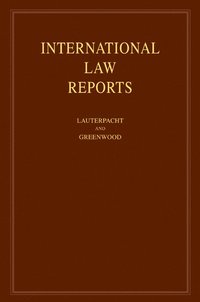 International Law Reports: Volume 139