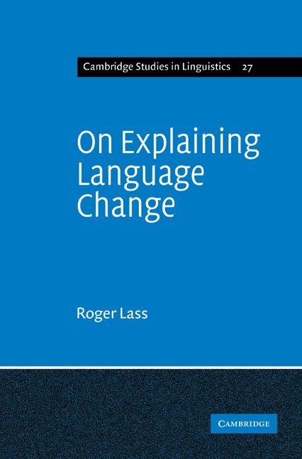 Lass - On Explaining Language Change, Häftad