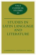 Studies in Latin Language and Literature