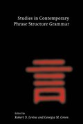Studies in Contemporary Phrase Structure Grammar