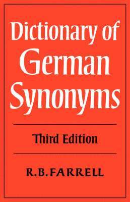 Dictionary of German Synonyms
