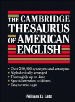 William D. Lutz - The Cambridge Thesaurus of American English, Inbunden