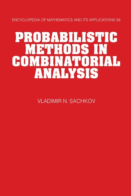 Vladimir N. Sachkov - Probabilistic Methods in Combinatorial Analysis, Inbunden. Tillgänglighet: Lägg i varukorg