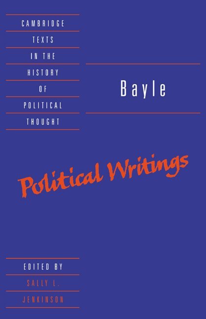 Bayle, Sally L. Jenkinson - Bayle: Political Writings, Häftad