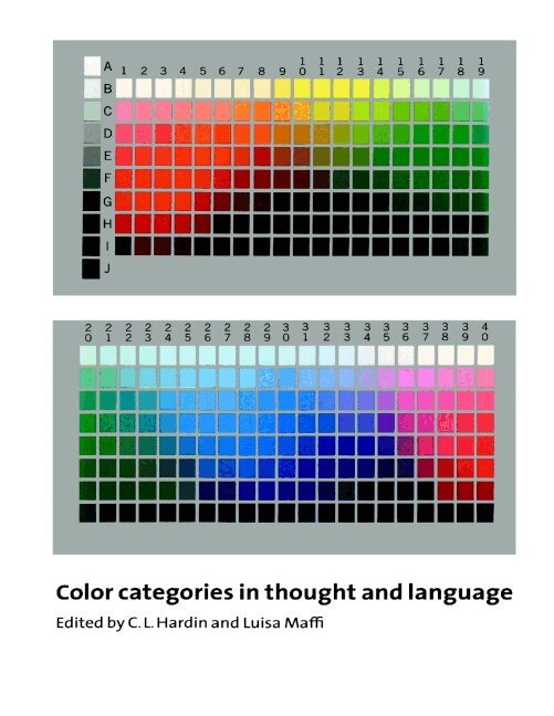 C. L. Hardin, Luisa Maffi - Color Categories in Thought and Language, Häftad