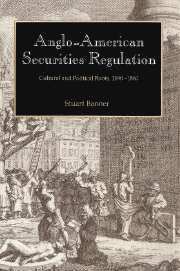 Stuart Banner - Anglo-American Securities Regulation, Häftad. Tillgänglighet: Lägg i varukorg