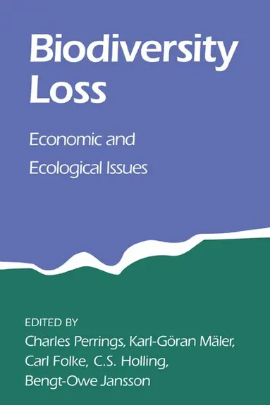 Charles Perrings, Karl-Goran Maler, Carl Folke, C. S. Holling, Bengt-Owe Jansson - Biodiversity Loss, Häftad