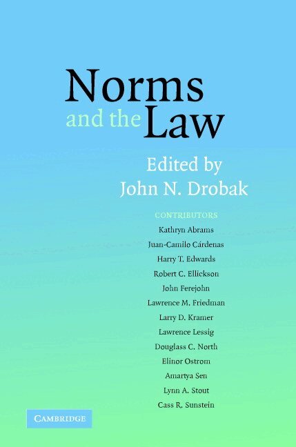 John N. Drobak - Norms and the Law, Häftad. Tillgänglighet: Lägg i varukorg