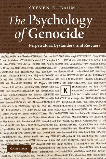 Steven K. Baum - The Psychology of Genocide, Häftad. Tillgänglighet: Lägg i varukorg