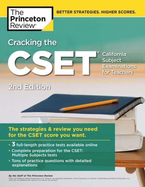 The Princeton Review - Cracking the CSET (California Subject Examinations for Teachers), 2nd Edition, E-bok