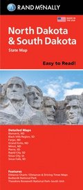 Rand McNally Easy to Read Folded Map: North Dakota, South Dakota State Map