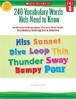 Kama Einhorn - 240 Vocabulary Words Kids Need to Know: Grade 1, Häftad