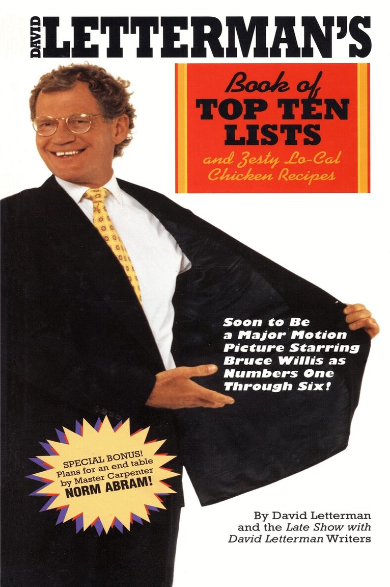 David Letterman, David Letterman Writers - David Letterman's Book of Top Ten Lists, Häftad