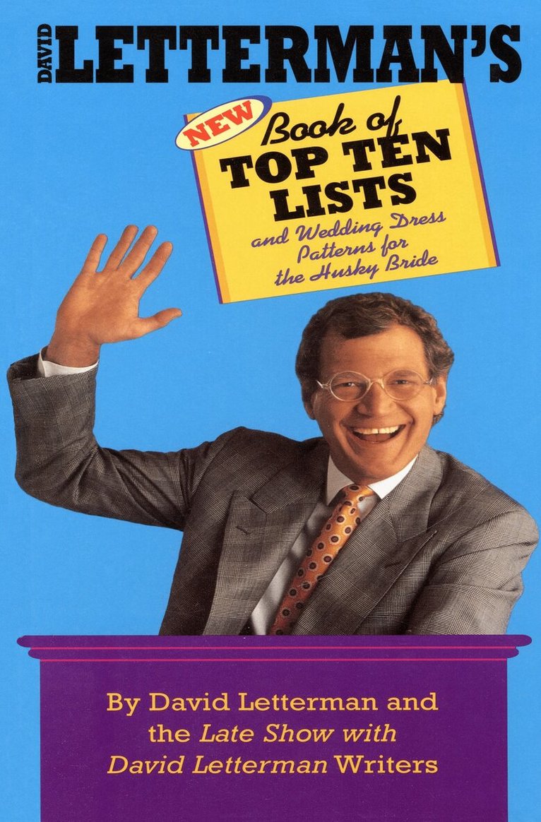 David Letterman - David Letterman's New Book of Top Ten Lists, Häftad