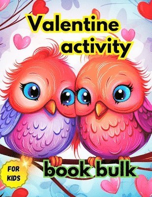 Tobba - Valentine activity book bulk for kids, Häftad